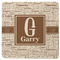 Coffee Lover Square Rubber Backed Coaster (Personalized)