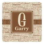 Coffee Lover Square Decal - Small (Personalized)