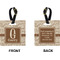 Coffee Lover Square Luggage Tag (Front + Back)
