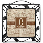 Coffee Lover Square Trivet (Personalized)