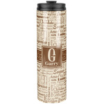 Coffee Lover Stainless Steel Skinny Tumbler - 20 oz (Personalized)