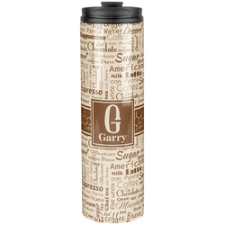 Coffee Lover Stainless Steel Skinny Tumbler - 20 oz (Personalized)