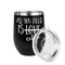 Coffee Lover Stainless Wine Tumblers - Black - Double Sided - Alt View