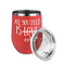 Coffee Lover Stainless Wine Tumblers - Coral - Single Sided - Alt View