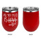 Coffee Lover Stainless Wine Tumblers - Red - Single Sided - Approval