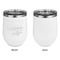 Coffee Lover Stainless Wine Tumblers - White - Single Sided - Approval