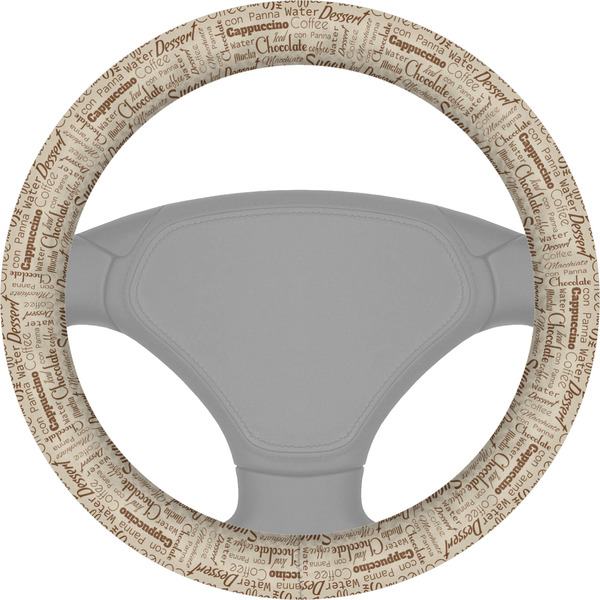 Custom Coffee Lover Steering Wheel Cover