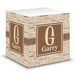 Coffee Lover Sticky Note Cube (Personalized)