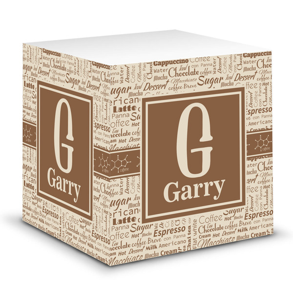 Custom Coffee Lover Sticky Note Cube (Personalized)