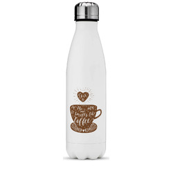 Coffee Lover Water Bottle - 17 oz. - Stainless Steel - Full Color Printing (Personalized)
