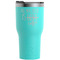 Coffee Lover Teal RTIC Tumbler (Front)
