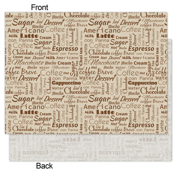 Coffee Lover Tissue Paper - Heavyweight - Medium - Front & Back