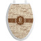 Coffee Lover Toilet Seat Decal - Elongated (Personalized)