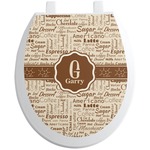 Coffee Lover Toilet Seat Decal (Personalized)