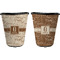 Coffee Lover Trash Can Black - Front and Back - Apvl