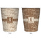 Coffee Lover Trash Can White - Front and Back - Apvl