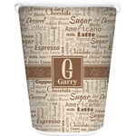 Coffee Lover Waste Basket - Single Sided (White) (Personalized)