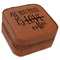 Coffee Lover Travel Jewelry Boxes - Leather - Rawhide - Angled View