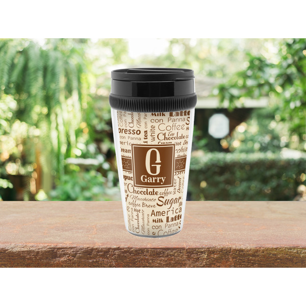 Coffee Lover Travel Mug Lifestyle (Personalized)