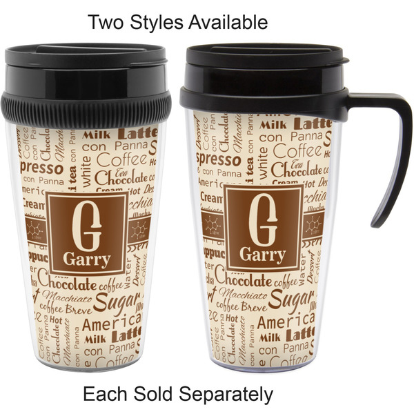 Coffee Lover Travel Mugs - with & without Handle