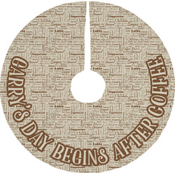 Coffee Lover Tree Skirt (Personalized)