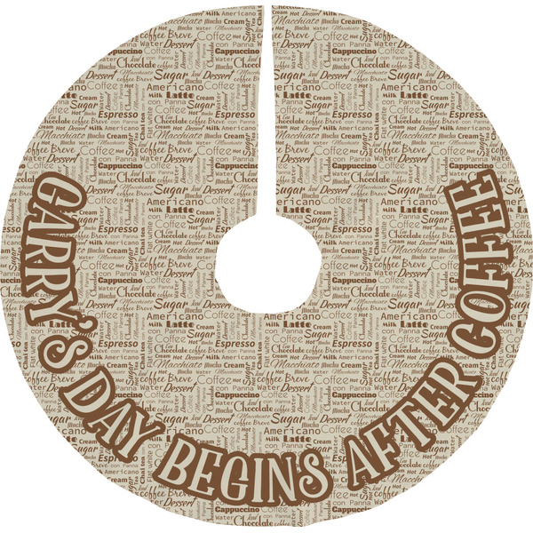 Custom Coffee Lover Tree Skirt (Personalized)