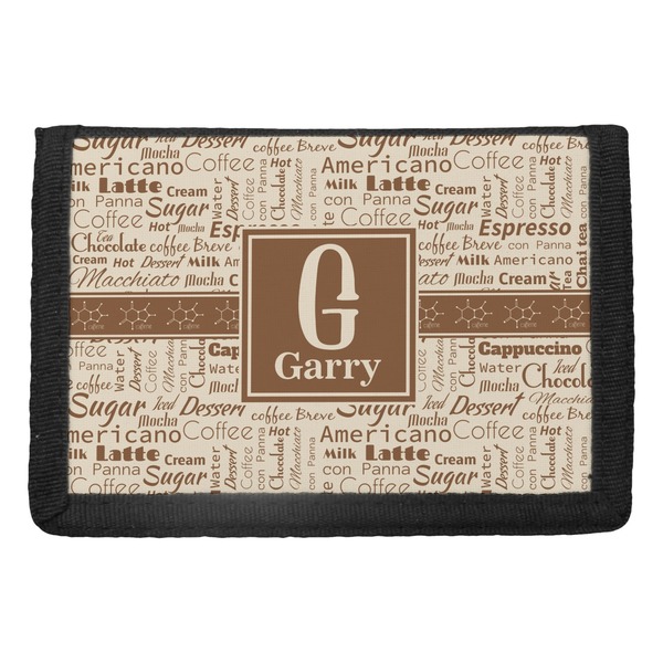 Custom Coffee Lover Trifold Wallet (Personalized)