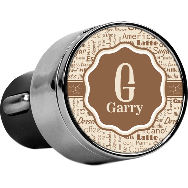 Custom Coffee Lover USB Car Charger (Personalized)