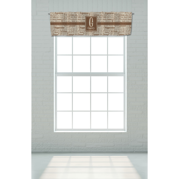 Coffee Lover Valance - On window