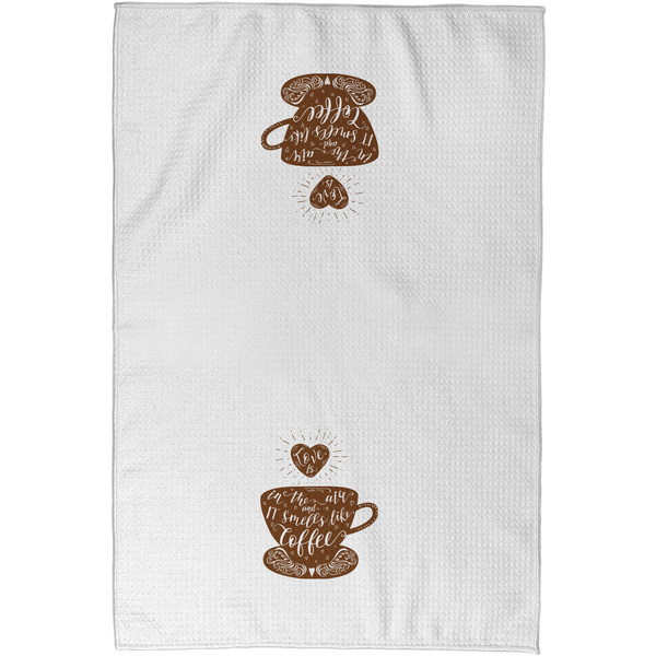 Coffee Lover Waffle Towel - Partial Print - Approval Image