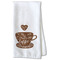 Coffee Lover Waffle Towel - Partial Print Print Style Image