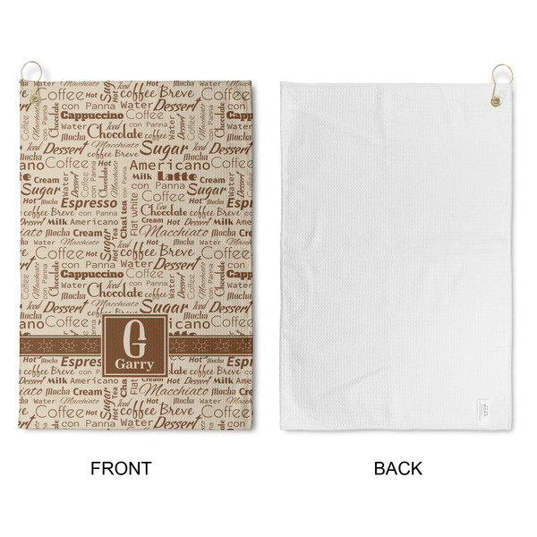 Coffee Lover Waffle Weave Golf Towel - Approval