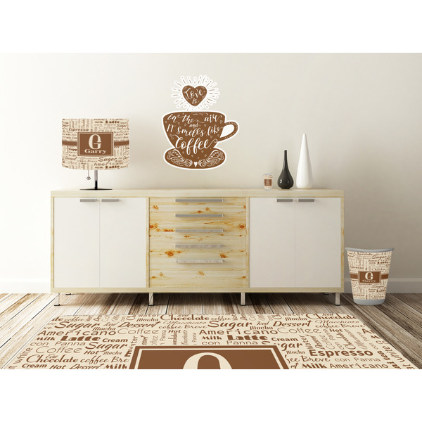 Coffee Lover Wall Graphic Decal Wooden Desk