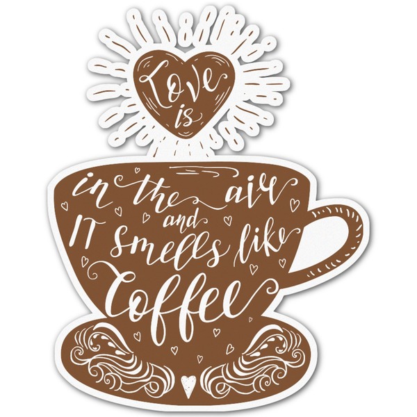 Custom Coffee Lover Graphic Decal - Medium