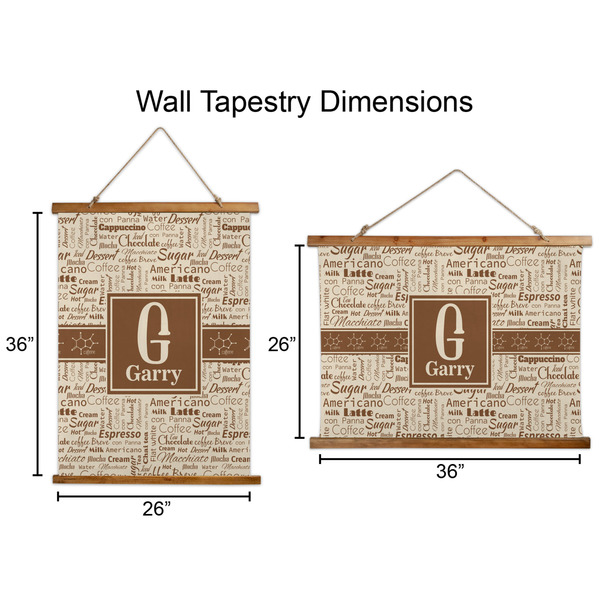 Coffee Lover Wall Hanging Tapestries - Parent/Sizing