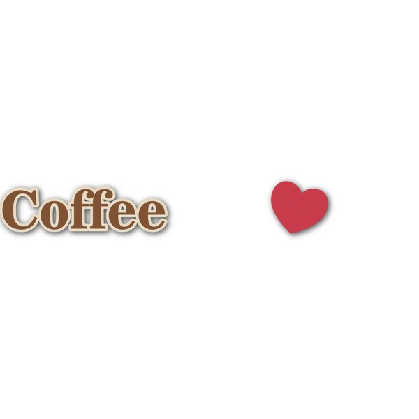 Custom Coffee Lover Name/Text Decal - Custom Sizes (Personalized)