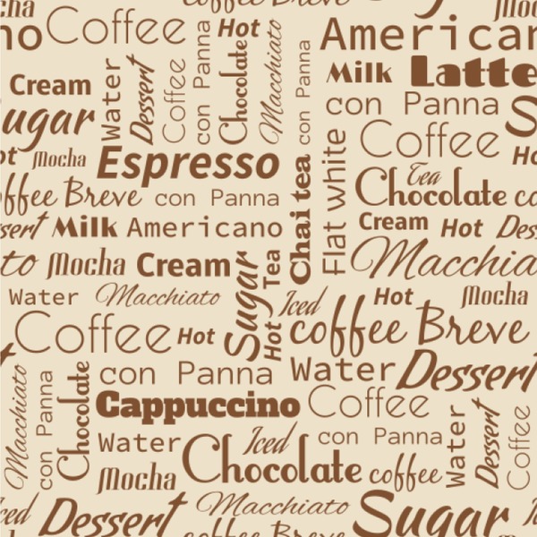 Custom Coffee Lover Wallpaper & Surface Covering (Water Activated 24"x 24" Sample)