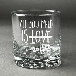 Coffee Lover Whiskey Glass - Engraved