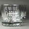 Coffee Lover Whiskey Glasses Set of 4 - Engraved Front