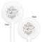 Coffee Lover White Plastic 5.5" Stir Stick - Double Sided - Round - Front & Back
