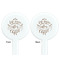 Coffee Lover White Plastic 7" Stir Stick - Double Sided - Round - Front & Back