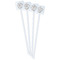 Coffee Lover White Plastic Stir Stick - Single Sided - Square - Front