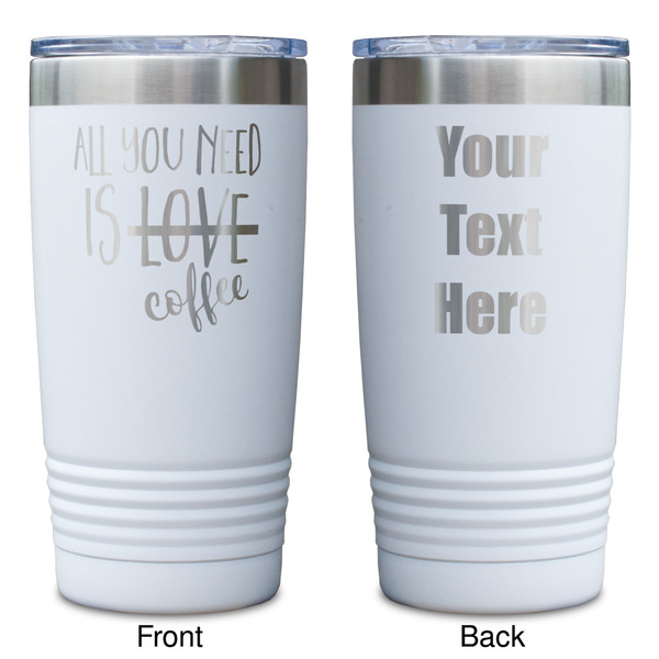 Coffee Lover White Polar Camel Tumbler - 20oz - Double Sided - Approval