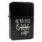 Coffee Lover Windproof Lighters - Black - Front/Main
