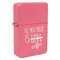 Coffee Lover Windproof Lighter - Pink - Single Sided