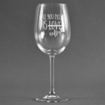 Coffee Lover Wine Glass - Engraved
