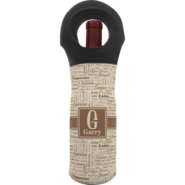 Custom Coffee Lover Wine Tote Bag (Personalized)