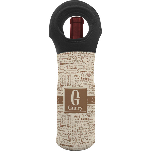 Custom Coffee Lover Wine Tote Bag (Personalized)
