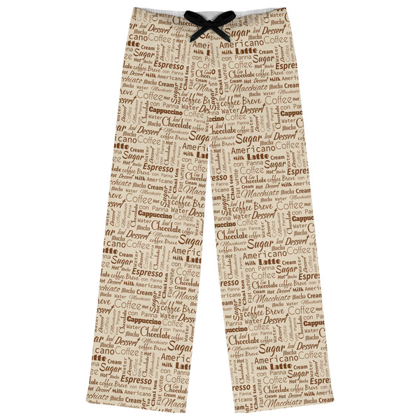 Custom Coffee Lover Womens Pajama Pants - XL