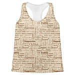 Coffee Lover Womens Racerback Tank Top - X Large